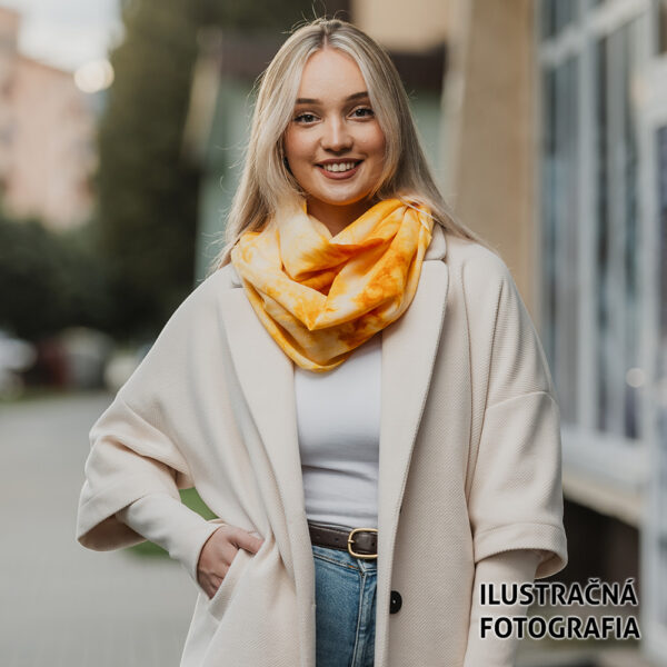 Unisex zimný šál z Merino vlny, výrobený na Slovensku, Limitovaná edícia 053 - Image 7