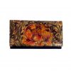 Ručne maľovaná kožená peňaženka s motívom Africkej ruže