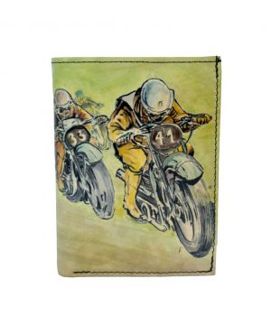 Ručne maľovaná peňaženka 8560 s motívom Motocross