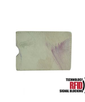 Ochranné kožené púzdro na debetné a kreditné karty, maľované (1)