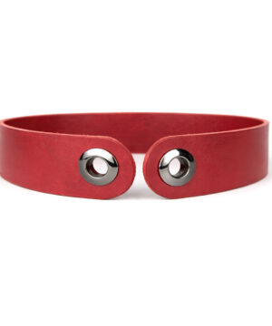 Kožený úzky opasok viazaný šatkou – Bordový, Výroba na Slovensku