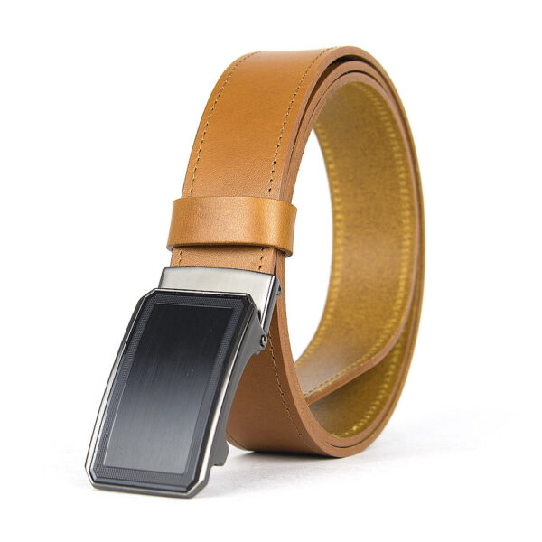 Luxusný kožený opasok s brzdou, šírka 3.5cm - POLISH - Image 6