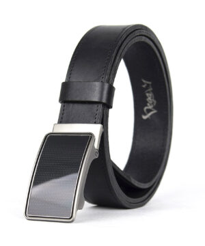 Luxusný kožený opasok s brzdou, šírka 3.5cm - VISION
