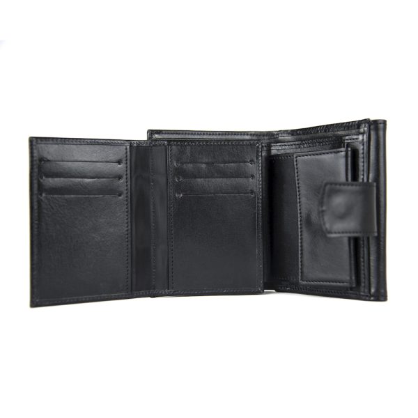 Kožená unisex peňaženka č.8287/2 v čiernej farbe - Image 2