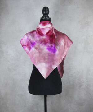 Hodvábna šatka LIMITED_215, Ručná výroba na Slovensku, 90 x 90cm