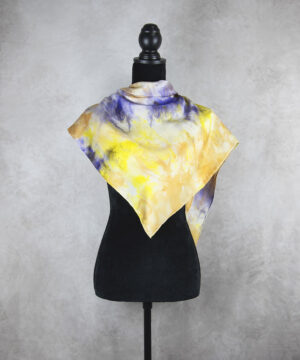 Hodvábna šatka LIMITED_225, Ručná výroba na Slovensku, 90 x 90cm