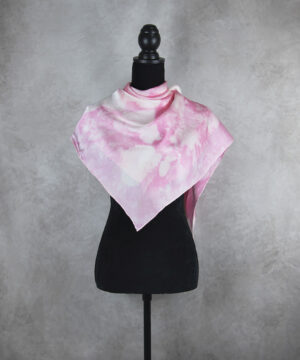 Hodvábna šatka LIMITED_252, Ručná výroba na Slovensku, 90 x 90cm