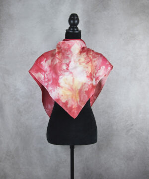 Hodvábna šatka LIMITED_257, Ručná výroba na Slovensku, 90 x 90cm