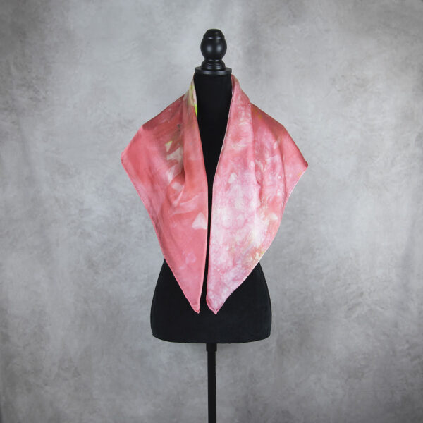 Hodvábna šatka LIMITED_271, Ručná výroba na Slovensku, 90 x 90cm - Image 4