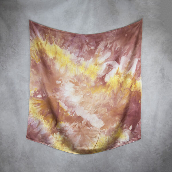 Hodvábna šatka LIMITED_272, Ručná výroba na Slovensku, 90 x 90cm - Image 2