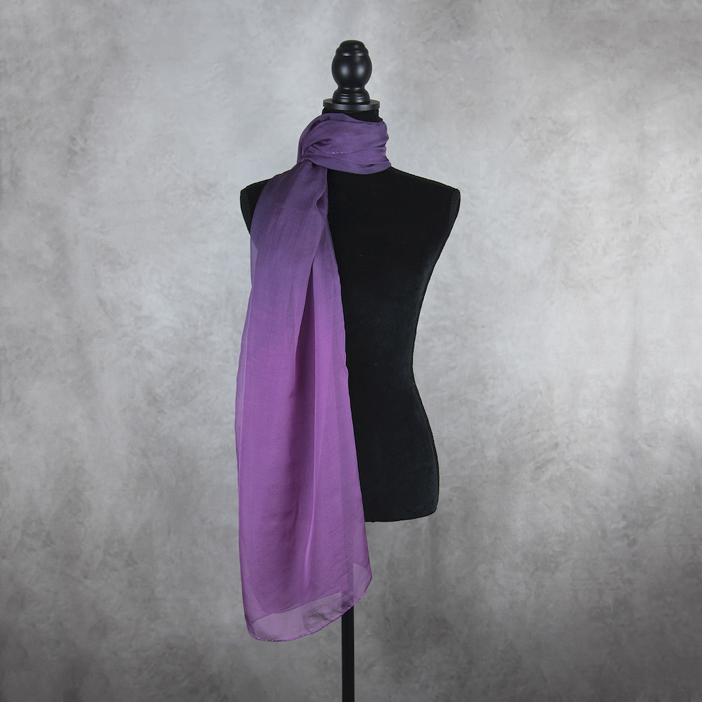Exkluzívny hodvábny šál LIMITED_056, Ručná výroba na Slovensku, 180 x 110cm