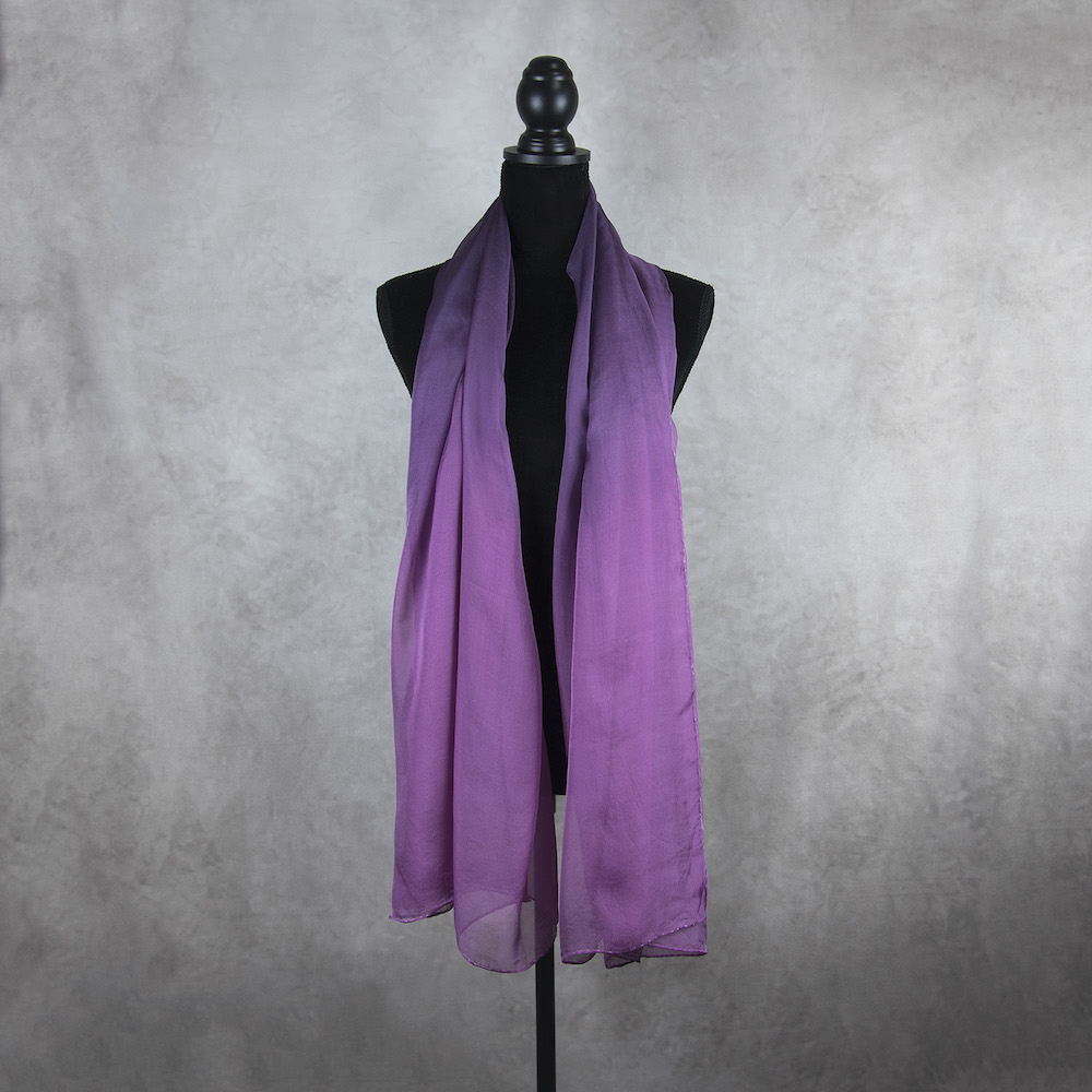 Exkluzívny hodvábny šál LIMITED_056, Ručná výroba na Slovensku, 180 x 110cm – Obrázok 3