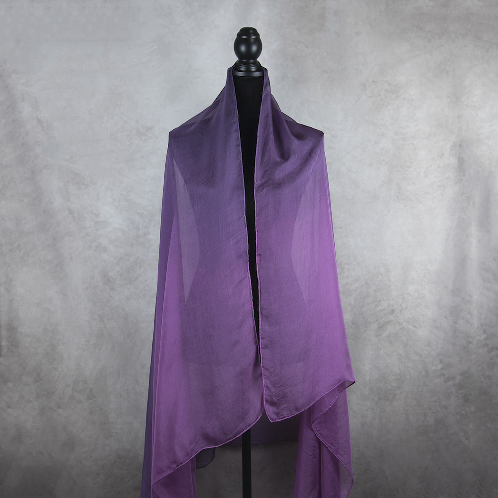 Exkluzívny hodvábny šál LIMITED_056, Ručná výroba na Slovensku, 180 x 110cm – Obrázok 4