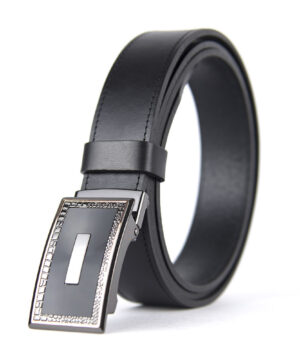 Luxusný kožený opasok s brzdou, šírka 3.5cm - LUXURIO