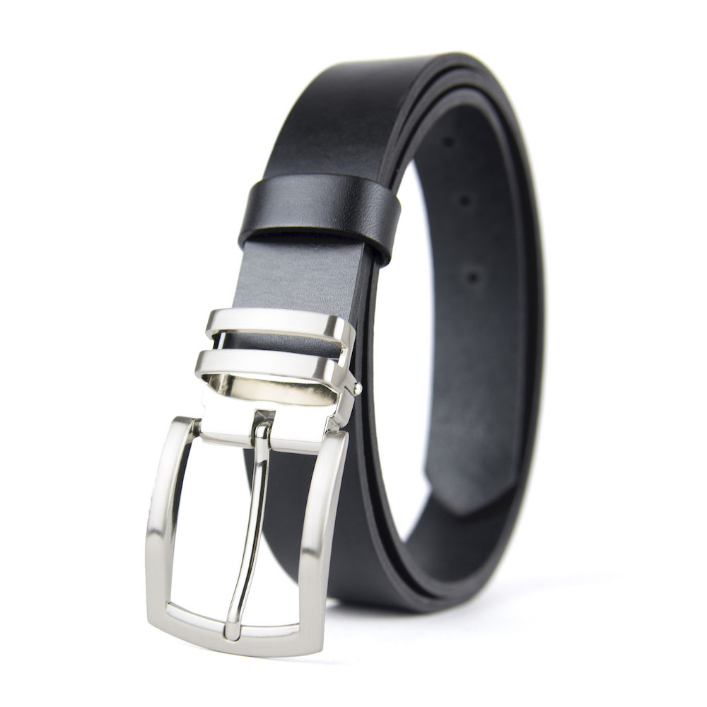 Kožený opasok DUAL, šírka 3.3cm, Ručná výroba na Slovensku