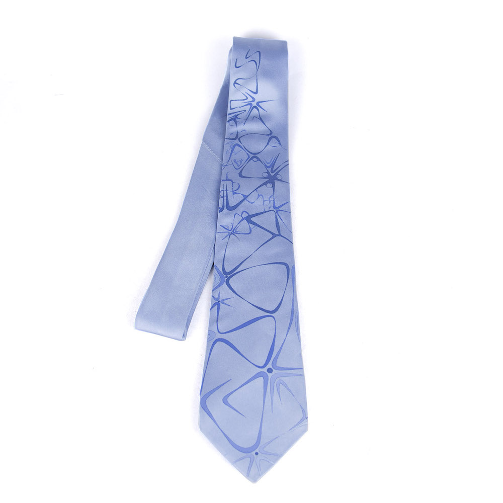 Hodvábna kravata SLIM vyrobená na Slovensku - Violet Ornament