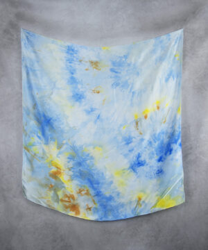 Alternative view of Hodvábna šatka LIMITED_298, Ručná výroba na Slovensku, 90 x 90cm