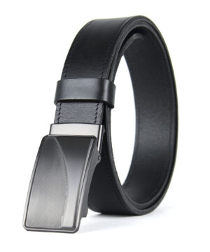 Opasok z pravej kože s brzdovou prackou, šírka 3.5cm - TITAN CURVE