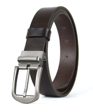 Alternative view of Kožený opasok STEEL NOVA, šírka 3.3cm, Ručná výroba na Slovensku