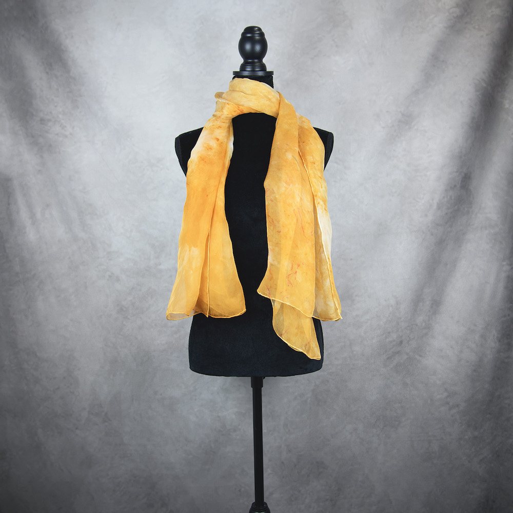 Exkluzívny hodvábny šál LIMITED_012, Vyrobený na Slovensku, 180 x 110cm – Obrázok 2