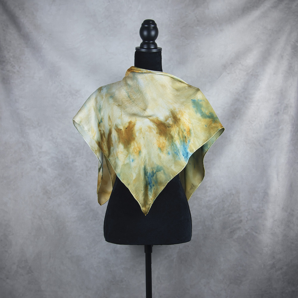 Hodvábna šatka LIMITED_309, Ručná výroba na Slovensku, 90 x 90cm