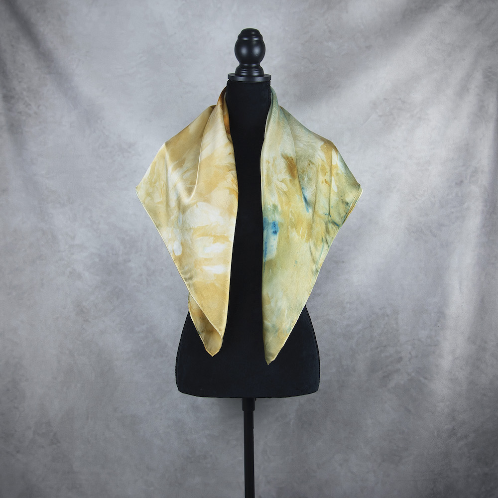 Hodvábna šatka LIMITED_309, Ručná výroba na Slovensku, 90 x 90cm – Obrázok 3