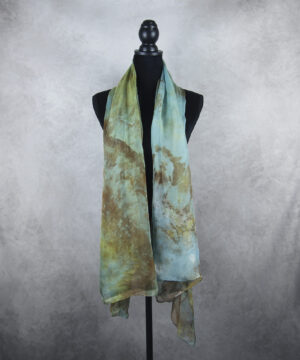 Hodvábny šál LIMITED_068, Ručná výroba na Slovensku, 180 x 110cm – Obrázok 3