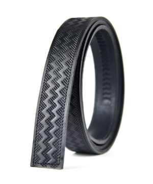 Kožený remeň pre opasky s automatickou prackou, šírka 3cm, čierny dekor