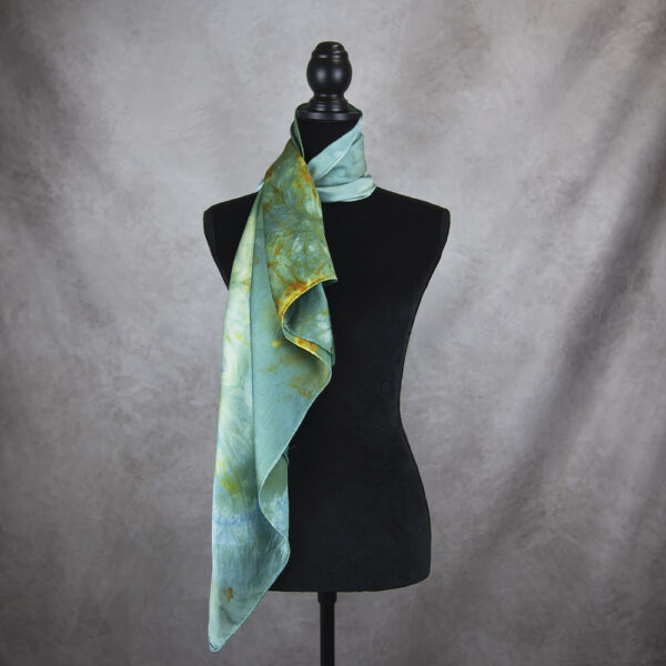 Hodvábna šatka LIMITED_158, Ručná výroba na Slovensku, 90 x 90cm - Image 2