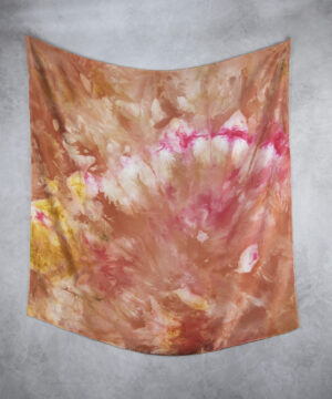 Alternative view of Hodvábna šatka LIMITED_328, Ručná výroba na Slovensku, 90 x 90cm