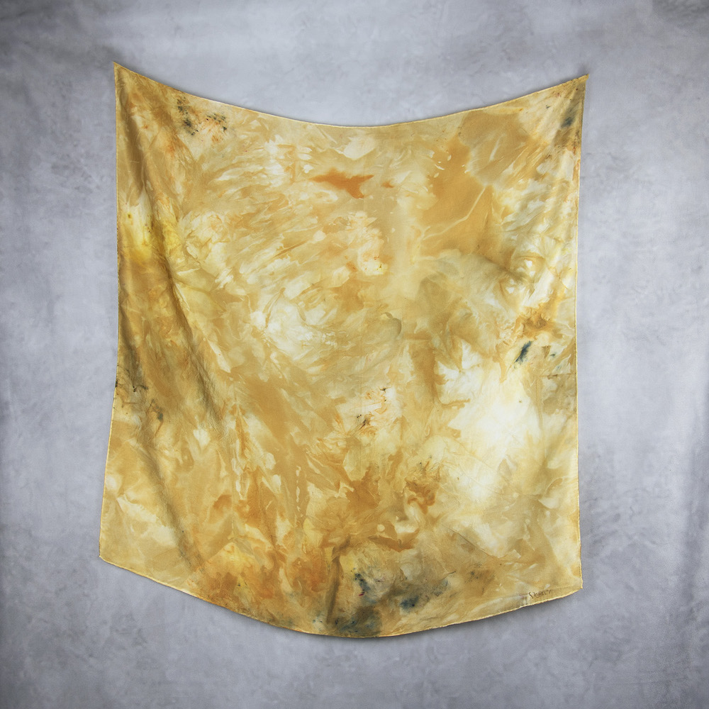 Hodvábna šatka LIMITED_329, Ručná výroba na Slovensku, 90 x 90cm – Obrázok 2