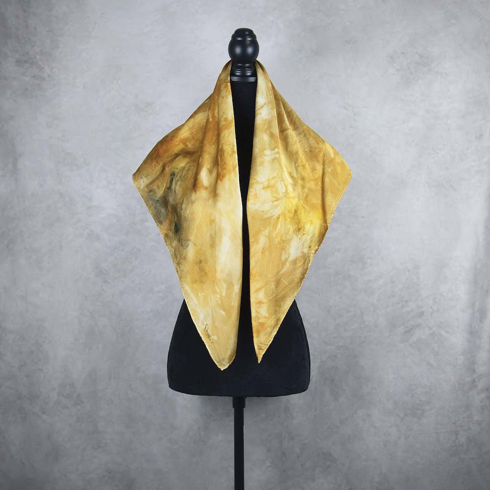 Hodvábna šatka LIMITED_329, Ručná výroba na Slovensku, 90 x 90cm – Obrázok 4