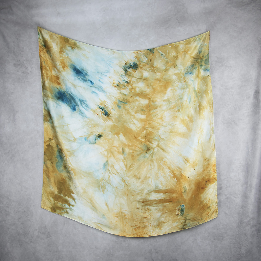 Hodvábna šatka LIMITED_338, Ručná výroba na Slovensku, 90 x 90cm – Obrázok 2