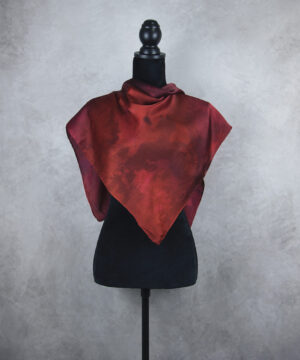 Hodvábna šatka LIMITED_345, Ručná výroba na Slovensku, 90 x 90cm