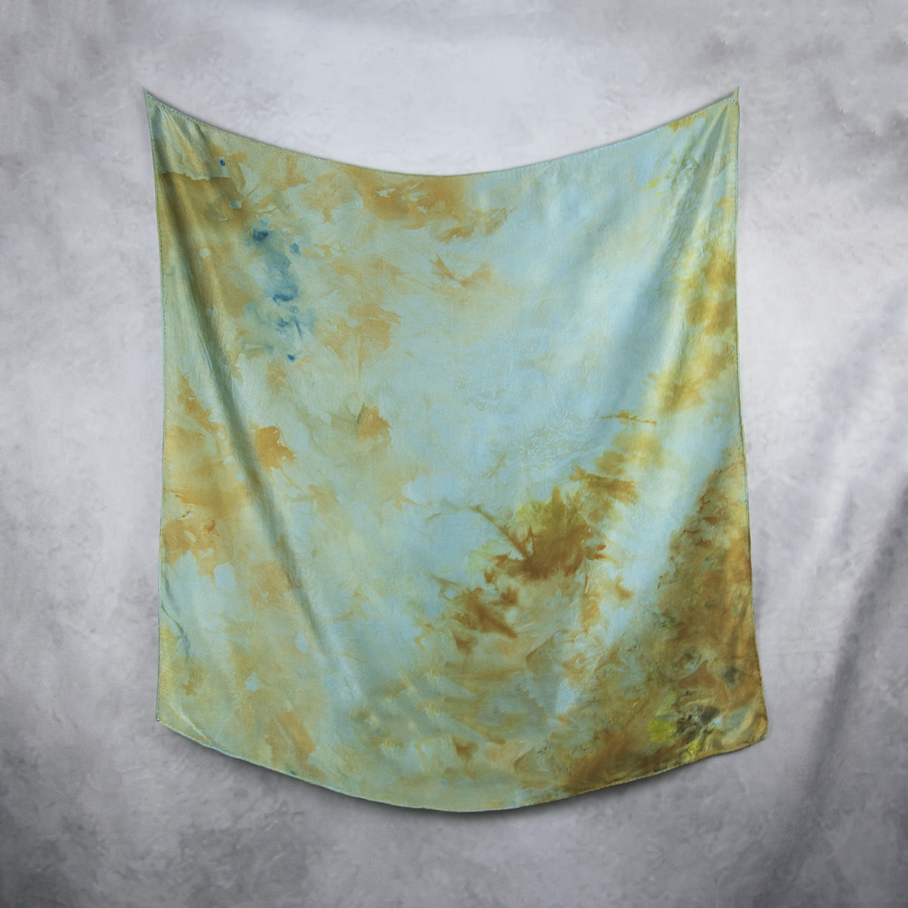 Hodvábna šatka LIMITED_360, Ručná výroba na Slovensku, 90 x 90cm – Obrázok 2