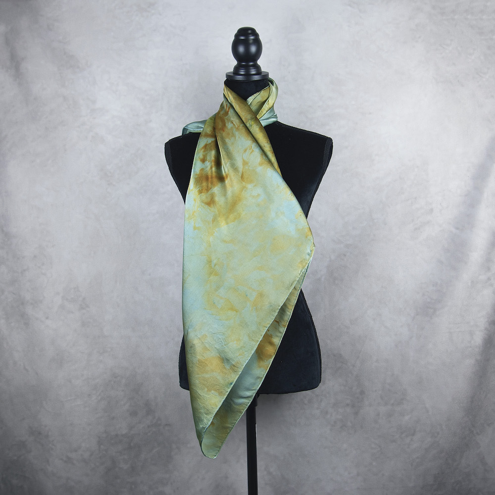 Hodvábna šatka LIMITED_360, Ručná výroba na Slovensku, 90 x 90cm – Obrázok 4