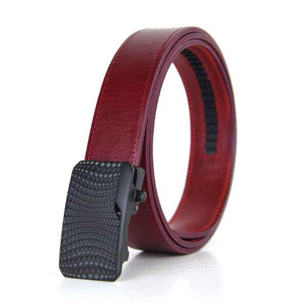 Opasok z pravej kože s automatickou prackou BLACK KNITT - Image 4