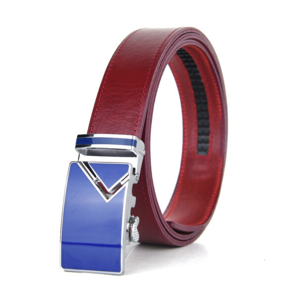 Opasok z pravej kože s automatickou prackou BLUE TOP - Image 4