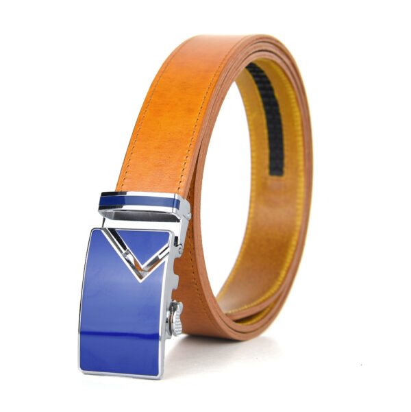 Opasok z pravej kože s automatickou prackou BLUE TOP - Image 3