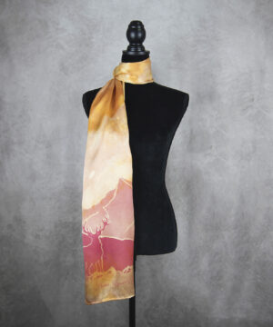 Hodvábny šál - VYSOKÉ TATRY – KRIVÁŇ, LIMITED_02, Výrobený na Slovensku