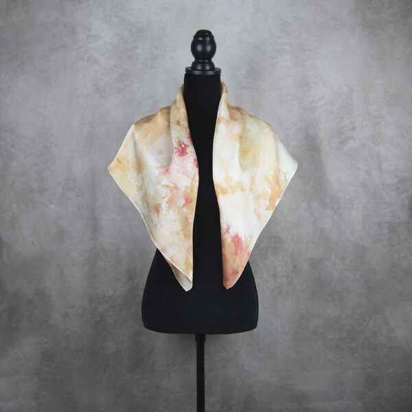 Hodvábna šatka LIMITED_184, Ručná výroba na Slovensku, 90 x 90cm - Image 3