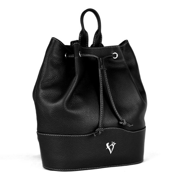 Elegantný kožený batoh z pravej kože v čiernej farbe - Image 2