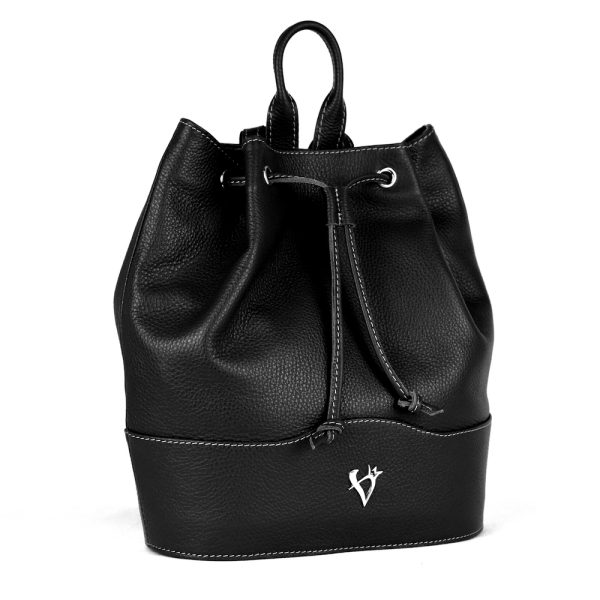Elegantný kožený batoh z pravej kože v čiernej farbe - Image 8