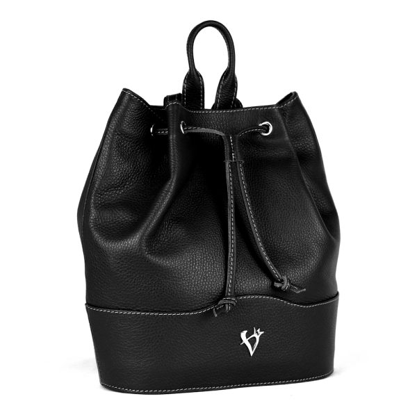 Elegantný kožený batoh z pravej kože v čiernej farbe - Image 3