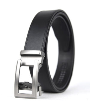 Kožený opasok s automatickou prackou NICKEL ELEGANT