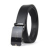 Kožený opasok s automatickou prackou BLACK GLASS