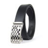 Kožený opasok s automatickou prackou NICKEL CHAIN