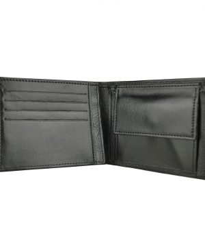 Elegantná peňaženka z pravej kože č.8408 v čiernej farbe