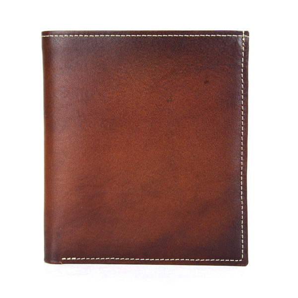 Luxusná kožená peňaženka č.8333/1 v Cigaro farbe, ručne tamponovaná