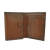 Luxusná kožená peňaženka č.8560 ručne tieňovaná v hnedej farbe